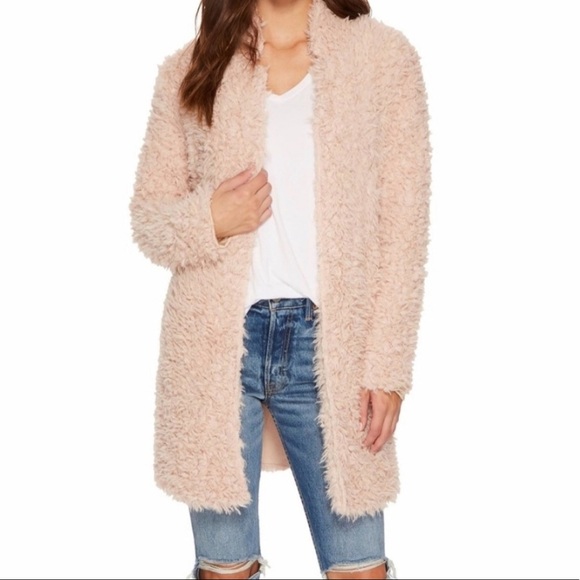 Bishop & Young Sweaters - Bishop & Young blush teddy Cardigan